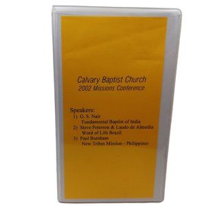 Derby Kansas Calvary Baptist Church 2002 Missions Conference Audio Cassettes